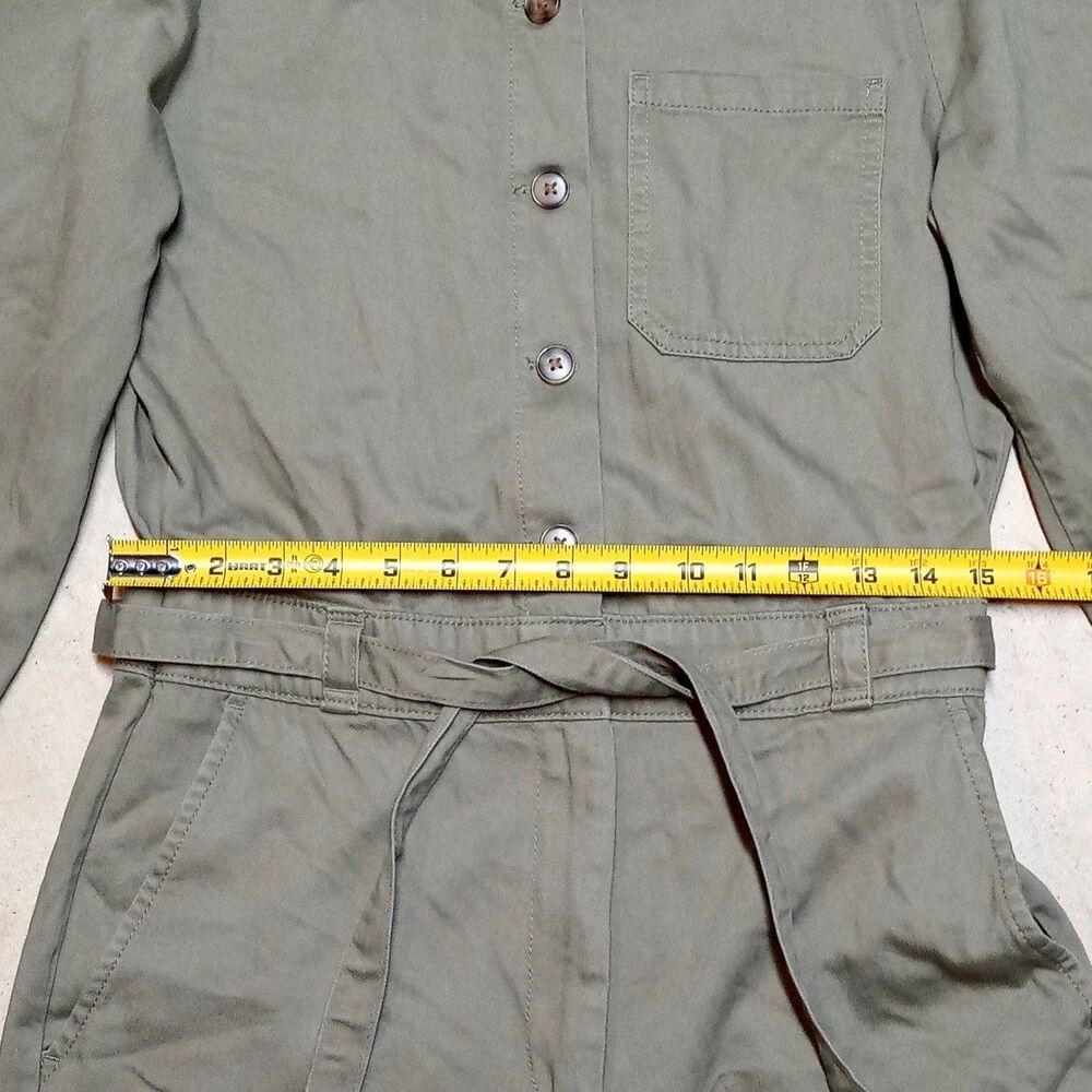 *READ* NWT GAP Jumpsuit Womens Size 4 Long Sleeve Utility Olive Coveralls - Picture 8 of 10